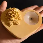 heart shape candle holder silicone mould