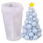 3D Christmas Tree with star silicone mould (large )