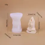 3D Folding hand praying theme silicone mould style 2