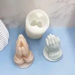 3D Folding hand praying theme silicone mould style 2