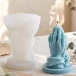 3D Folding hand praying theme silicone mould style 2