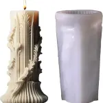 Cylinder Pillar candle silicone mould style G