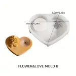 heart shape candle holder silicone mould