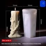 Cylinder Pillar candle silicone mould style G