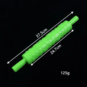 Flower and leaf texture rolling pin