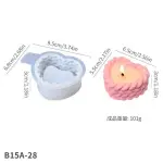 heart twine twist shape candle holder silicone mould