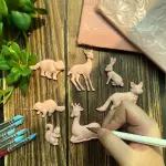 Woodland animal silicone mould