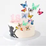 16 pcs different style of butterfly edible Wafer