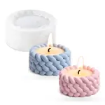 3D knot twine twist shape candle holder silicone mould