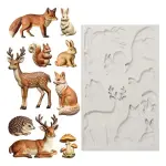 Woodland animal silicone mould