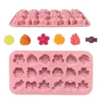 18 CAVITY FLOWERS, LEAVES, CANDY BOWS SILICONE MOuld