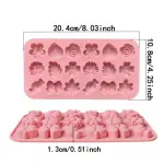 18 CAVITY FLOWERS, LEAVES, CANDY BOWS SILICONE MOuld