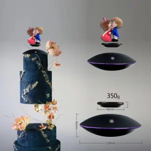 Automatic levitating Floating Machine Cake Stands