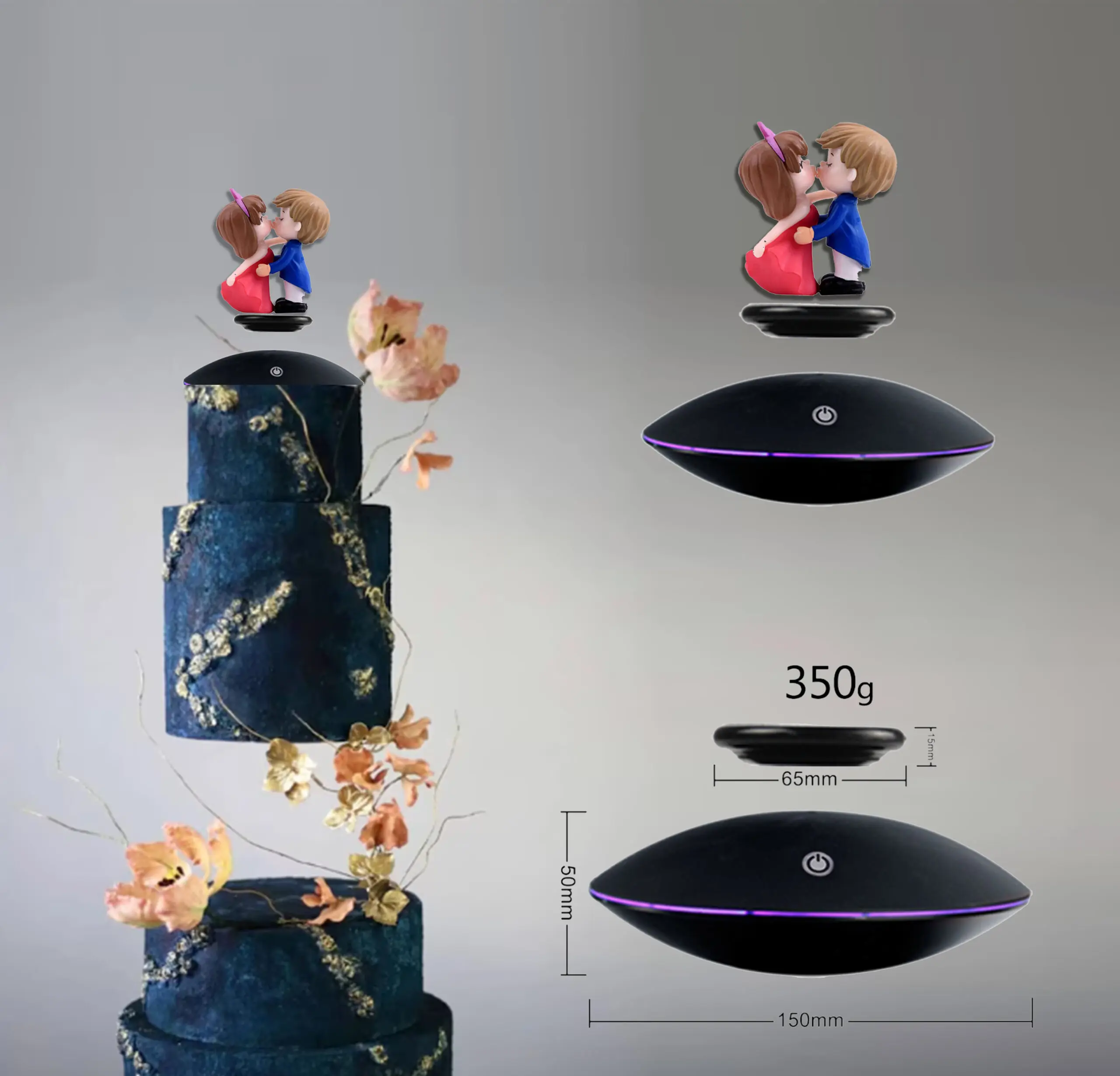 Automatic levitating Floating Machine Cake Stands