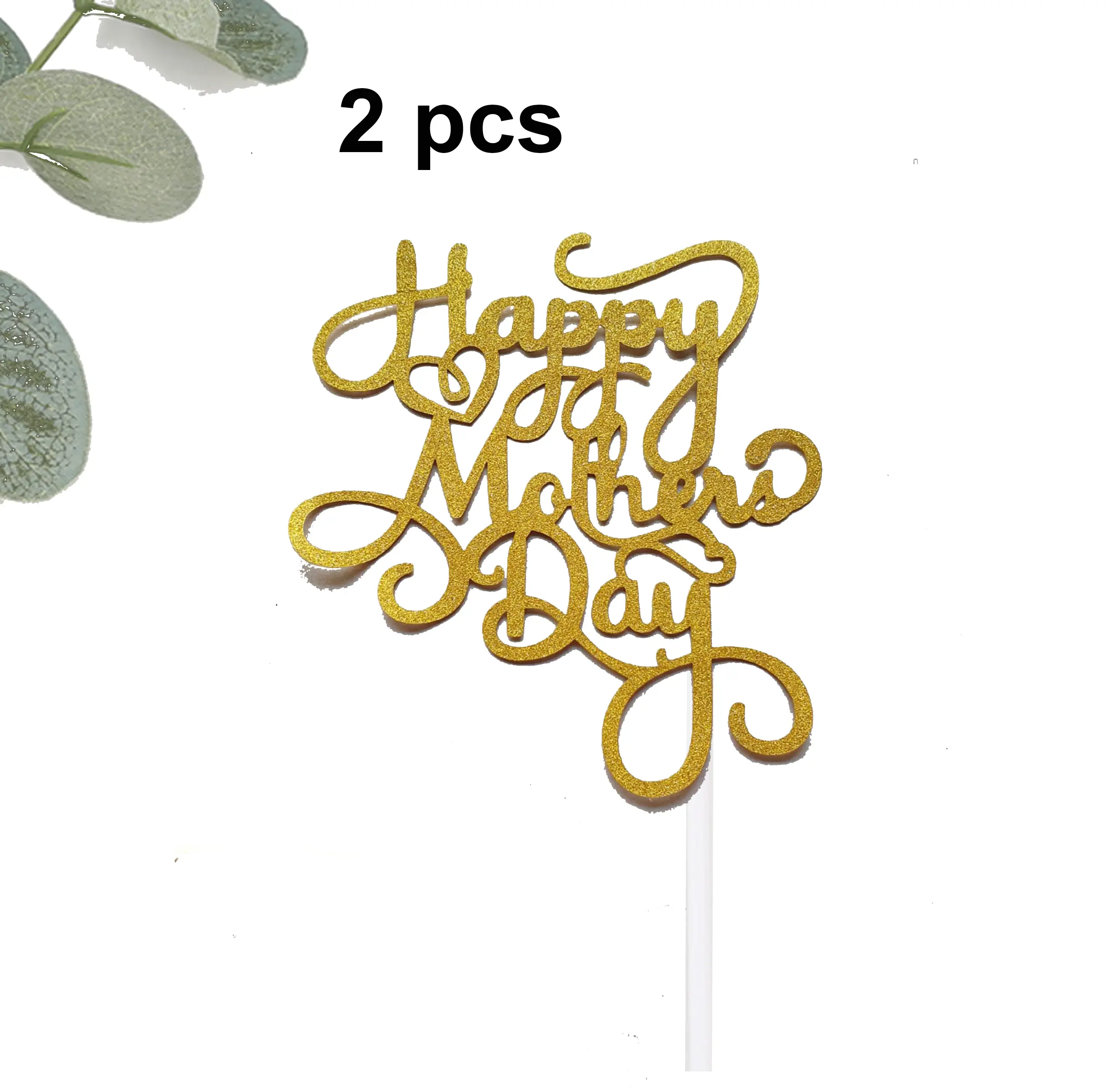 2 pcs Happy mothers day cake topper