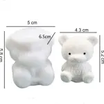 3D Teddy Design Candle Mould