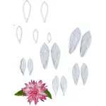15 pcs Dahlia Flower petal veiner and cutter set