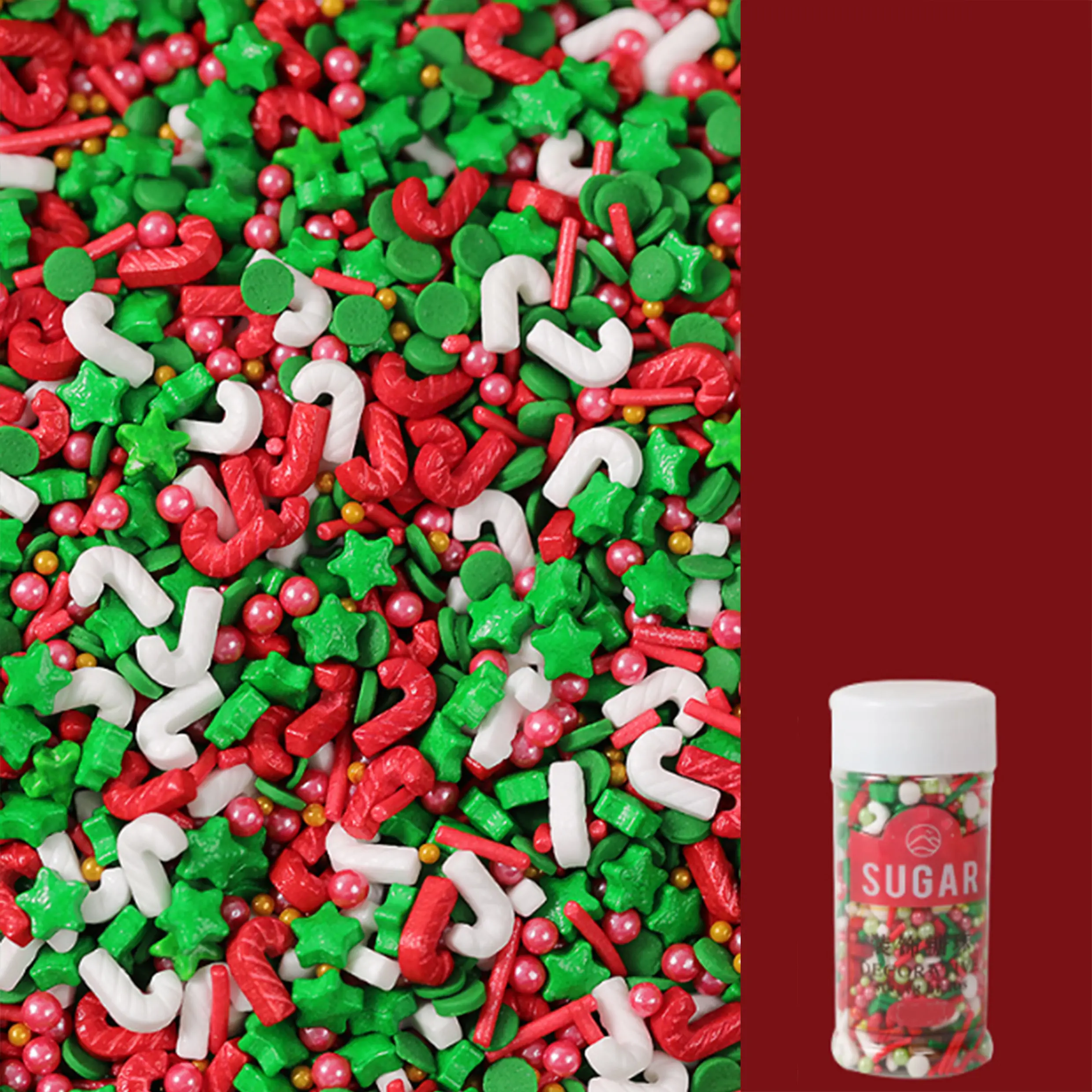 Christmas star candy theme Sprinklers 100gm