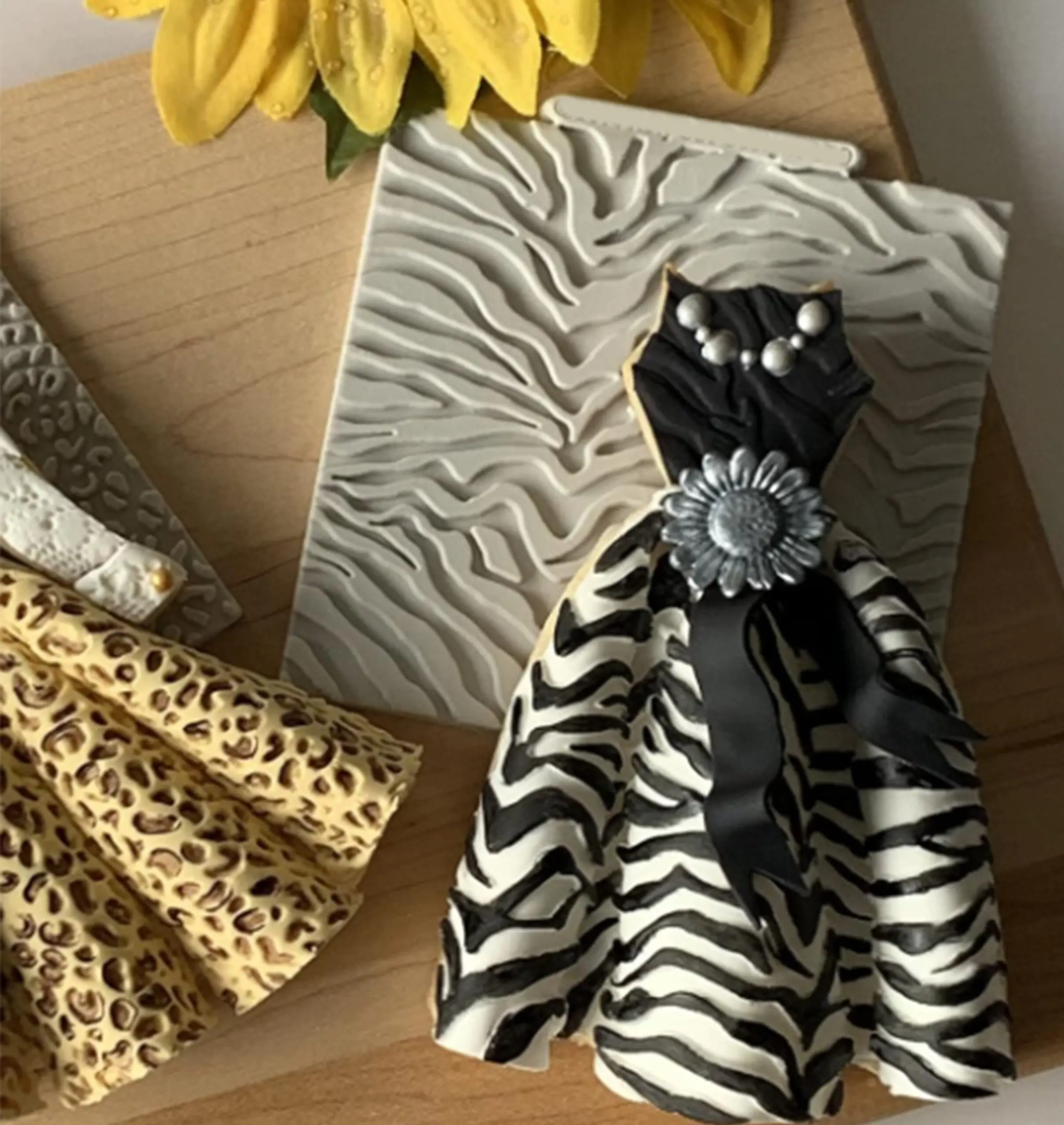 Zebra Texture silicone mould