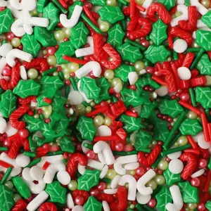 Christmas holly leaf theme Sprinklers 100gm