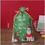 Christmas Loaf / Candy / cookies Bags with attached Drawstrings (1 PACK = 10 BAGS) STYLE 2
