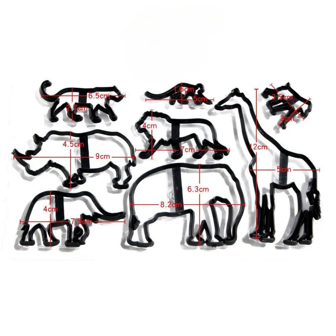 Animal Silhouette Fondant And Cookie Cutter Set