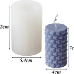 3D Hexagon candle Silicon Mould