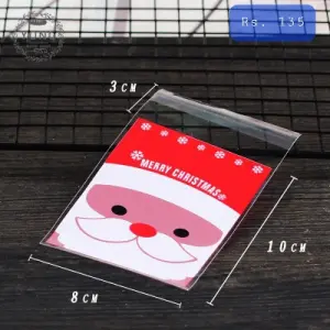 Santa 100pcs Cookie Candy Sleeve