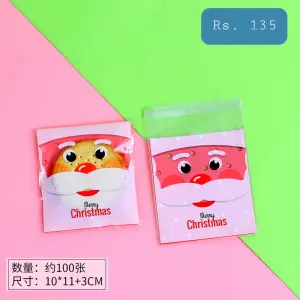 Christmas Themed 100pcs Cookie Candy Sleeve