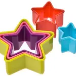 Star Biscuit/Cookie Cutters,Set of 5 Various Sizes