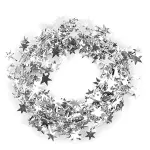 Star Tinsel Garlands with Wire Sparkly Star Garland for Christmas