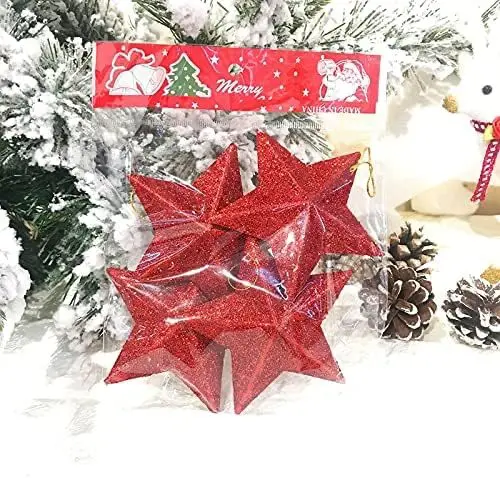 Sparkly Outside Inside Hanging Star Ornament