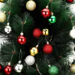 24pcs Pink Christmas Ball Decorations