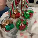 Clear round plastic small gift box size 10 cm