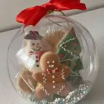 Clear round plastic small gift box size 10 cm
