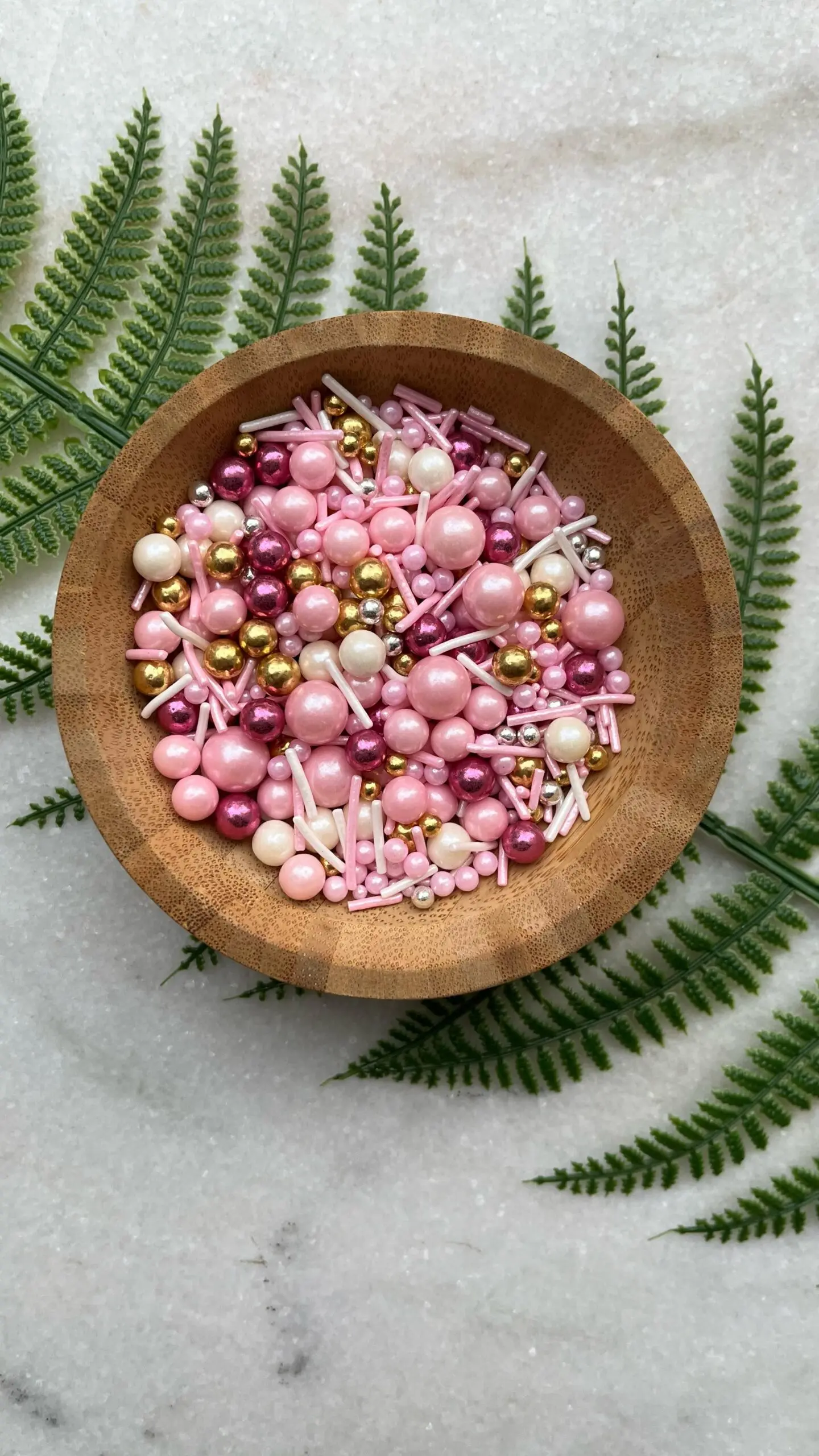 Confetti ,jimmies,pearl golden glossy balls shape Sprinklers 100gm