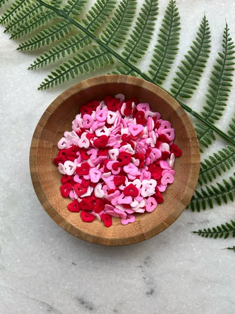 Heart shaped Edible Sprinklers 100gm