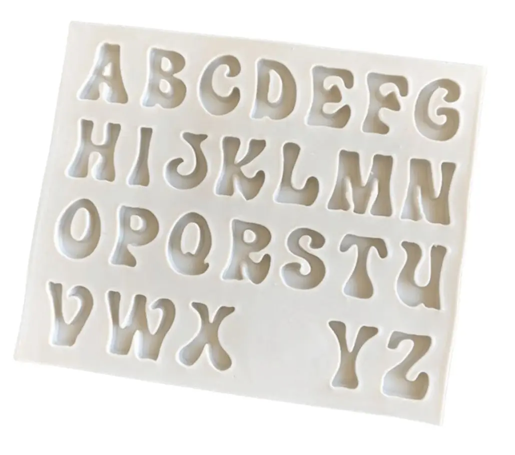 1pc capital Alphabet Silicone Mould