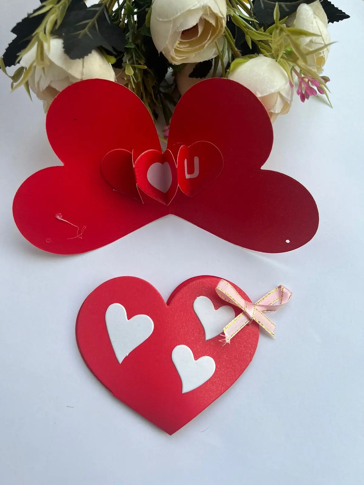 1pcs I love you massage pop up card