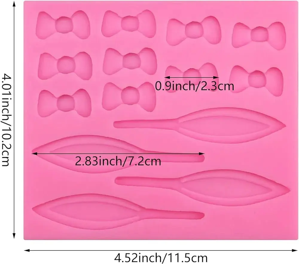 Easter Bunny Ear Bow Silicone Rabbit Silicone Fondant Mould