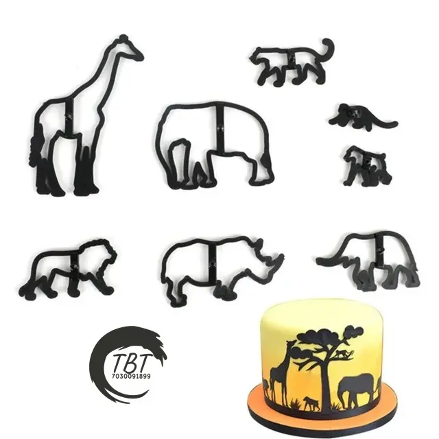 Animal Silhouette Fondant And Cookie Cutter Set
