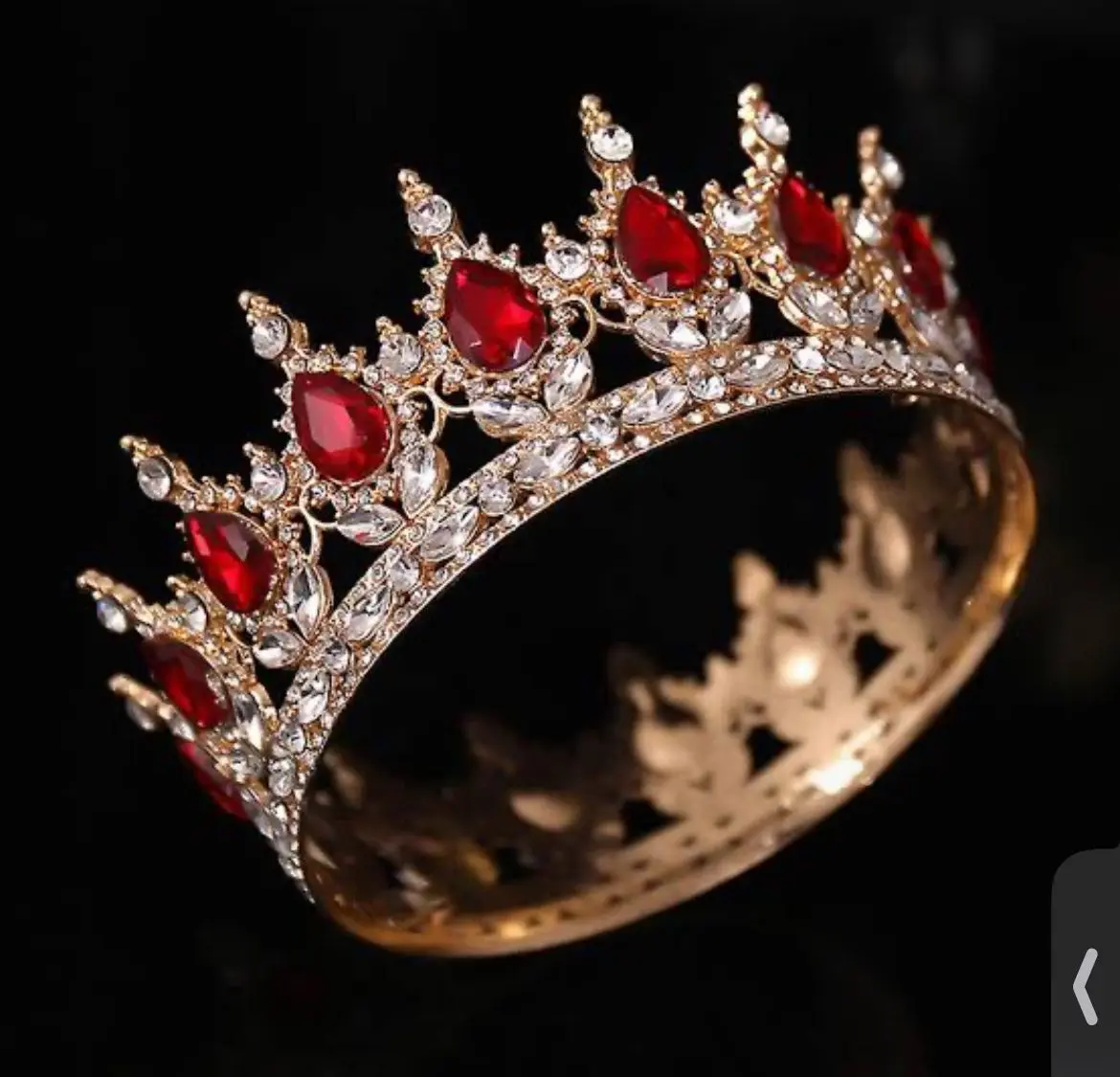 Crystal Rhinestone cake Crown topper for cake decoration