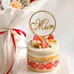 Round mom cake topper
