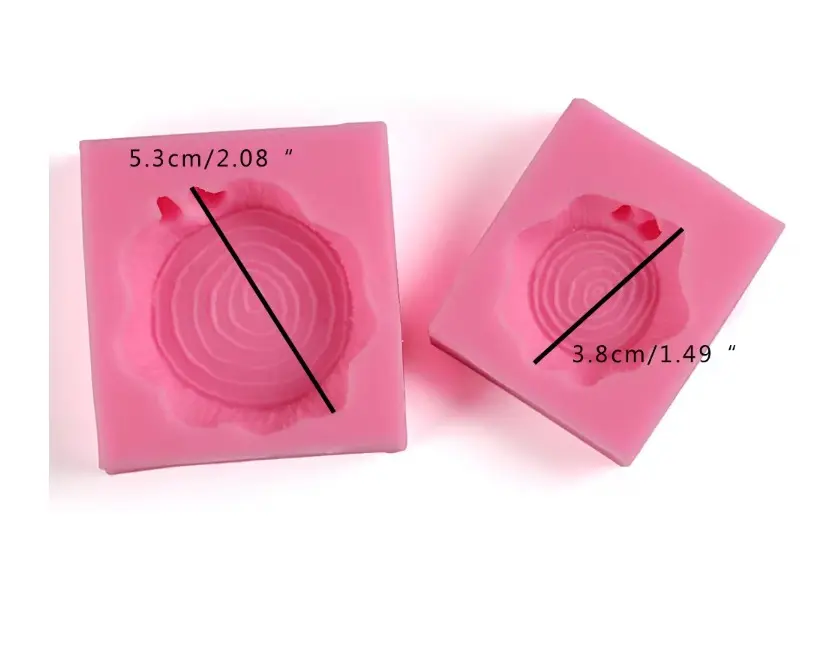 2 pcs Tree stump silicone mould