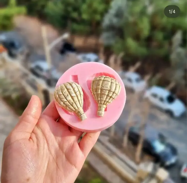 2 cavity 3d Hot Air Balloon Silicone mould