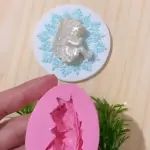 3D angel with wings vintage silicone mould