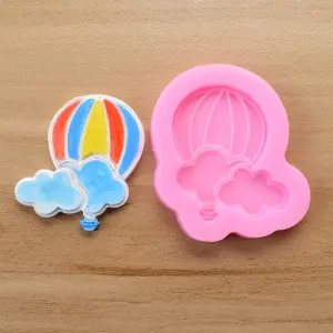 Hot Air Balloon with clouds Silicone mould