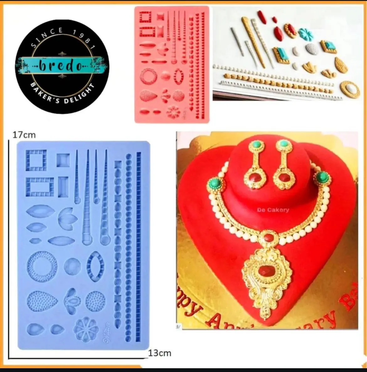 Jewelry necklace theme silicone mould