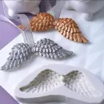 Angel wings silicone mould for chocolate resin fondant candle etc style 2