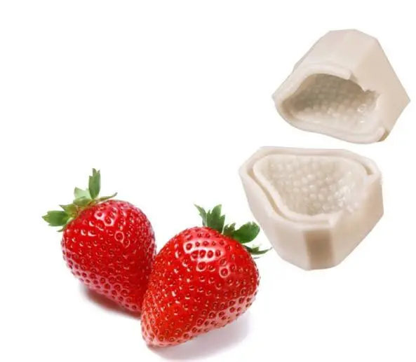 3D Strawberry fruit Silicone mould